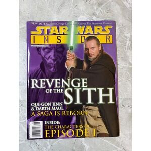 Vintage 1999 Star Wars Insider Magazine‎ Revenge Of The Sith Qui-Gon Jinn Maul
